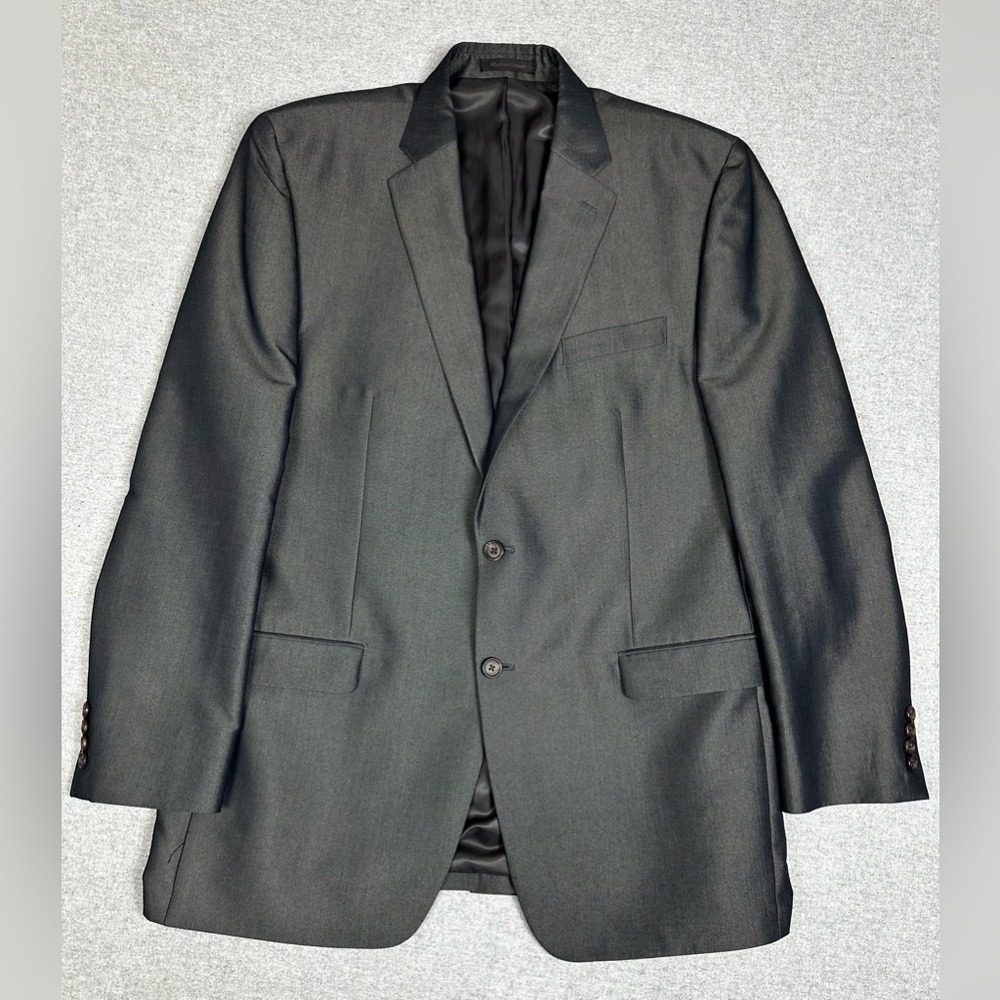 Lauren Ralph Lauren Blazer Mens 44 Long Gray Two Button Suit Jacket Sport Coat